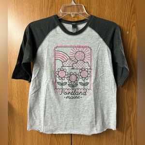 Portland Maine 3/4 sleeve girls shirt